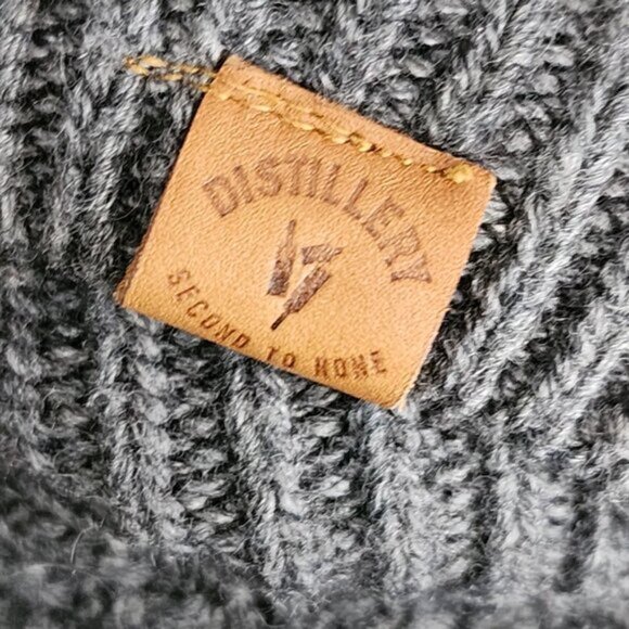 Distillery 30% Wool Cable Knit Shawl Collar Button Front Cardigan - Picture 5 of 6